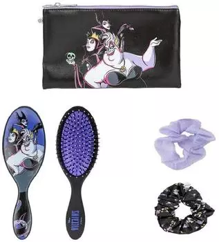 CERD&Aacute; LIFE'S LITTLE MOMENTS Disney Villain Beauty-Set, schwarz, mit B&uuml;rste, 2 Haargummis und Etui (2500002899_)