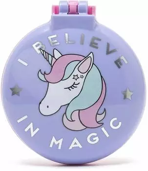 Legami Nice Hair Klapphaarb&uuml;rste mit Spiegel, Einhorn (HB0032)