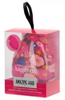 Legami Amazing Hair Mini Entwirrb&uuml;rste, Flowers (BRU0004)