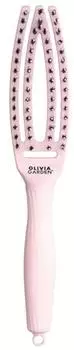 Olivia Garden Fingerbrush Combo Small Pastel Pink Olivia Garden Fingerbrush Combo Small Pastel Pink