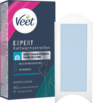 Veet Expert Kaltwachsstreifen Beine & Körper (40 Stk.)