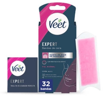Veet Expert Cold wax strips for face (32 pcs)