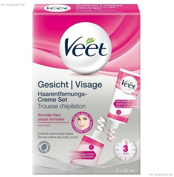 Veet Essential Inspirations Gesichts-Haarentfernungs-Creme Set (2 x 50ml)