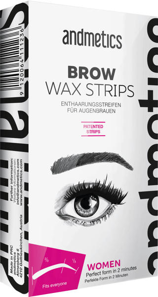 andmetics Brow Wax Strips Women (4 Stk.)
