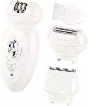 Sichler Haushaltsger&auml;te Sichler Kabelloser Premium-3in1-Damen-Akku Epilierer mit 2 Aufs&auml;tzen