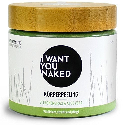 I Want You Naked Körperpeeling Zitronengras & Aloe Vera (720ml)