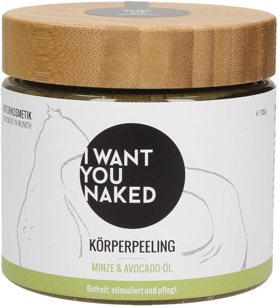 I Want You Naked Körperpeeling Minze & Avocado-Öl (720ml)