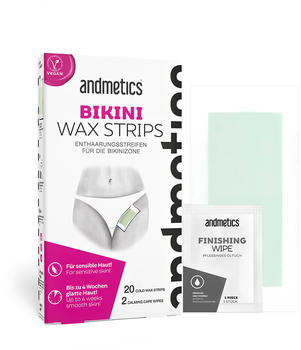 andmetics Bikini Wax Strips (20Stk.)
