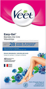 Veet Easy Gel Waxstrips Sensistive Skin (40pcs)