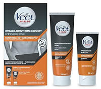 VEET 3328546, Veet Men Intim-Haarentfernungs-Set (Cream 100ml / Balm 50ml)