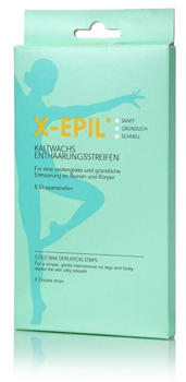 X-Epil Kaltwachs-Enthaarungsstreifen (8 Stk.)