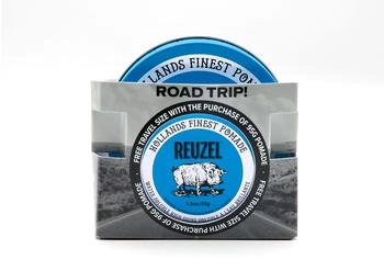 Reuzel Blue Strong Hold trong Hold For High Shine Look Water Soluble With A Vanilla Scent 3.38oz/95g