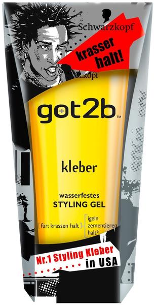 Got2B Kleber Wasserfestes Styling Gel 6 x 150 ml