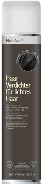 Hairfor2 HaarVerdichter für lichtes Haar - Schwarz (300ml)