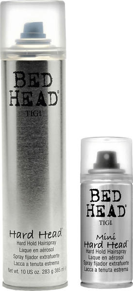 Tigi Bed Head Hard Hairspray Duo (385 ml, 100ml)