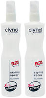 Clynol Clynol Xtra Stron Styling Spray 2 x 250 ml, 1er Pack (1 x 0,5 L), fein dezent