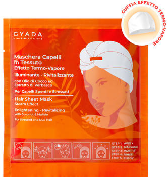 Gyada Cosmetics Revitalisierende Tuchmaske für die Haare (60 ml)