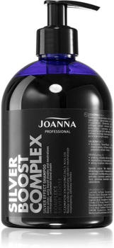 Joanna Silver Boost Complex violettes Shampoo neutralisiert gelbe Verfärbungen 500 g
