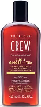 American Crew 3-in-1 Ginger + Tea Shampoo (450ml)