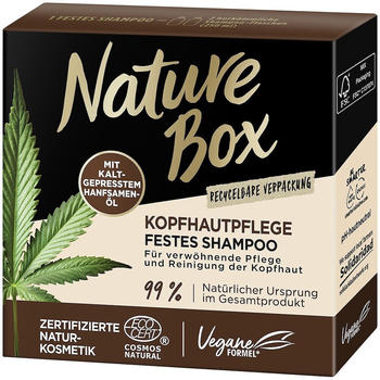 Nature Box Festes Shampoo Kopfhautpflege Hanf (85 g)