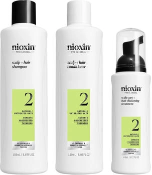 Nioxin System 2 Kit for Thin Natural Hair (Shampoo 150 ml + Conditioner 150 ml + Treatment 50 ml)