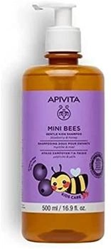 Apivita Mini Bees Gentle Kids Shampoo Blueberry Honey Fine Hair (500 ml)