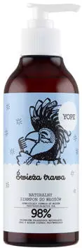 YOPE Daily Heroes Fresh Shampoo Fresh Grass shampoo rinfrescante per capelli e cuoio capelluto grassi 300 ml