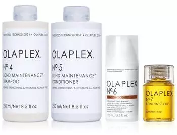 Olaplex Set Shampoo No. 4 + Conditioner No. 5 + Bond Smoother No.6 + Bonding Oil No.7