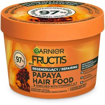 Garnier Fructis Hair Food Papaya Maschera per capelli danneggiati 400 ml
