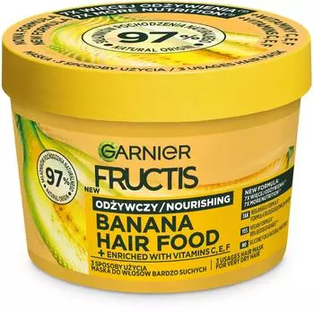 Garnier Fructis Hair Food Banana Maschera Rigenerante per Capelli 400 ml 400 ml