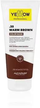 Yellow Professional Color Care refresh farbauffrischende Mask warm brown .35 200ml