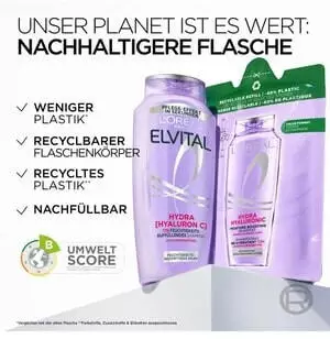 L'Or&eacute;al Elvital Hydra [Hyaluronic] 72H Feuchtigkeit Auff&uuml;llendes Shampoo