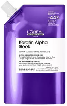 L'Or&eacute;al Serie Expert Keratin Alpha Sleek Shampoo Refill 1000ml