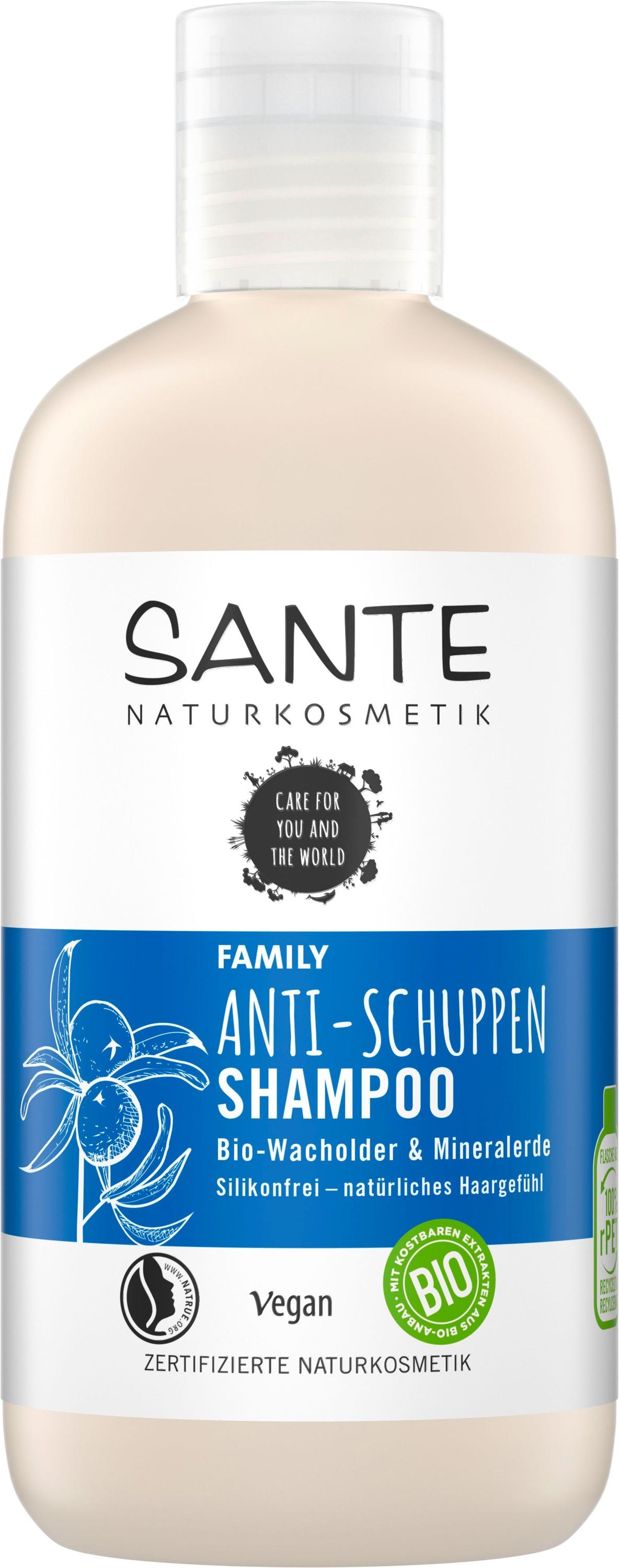 Sante Naturkosmetik Sante Anti-Schuppen Family Shampoo (250 ml) Test - ❤️  Testbericht.de Juni 2022