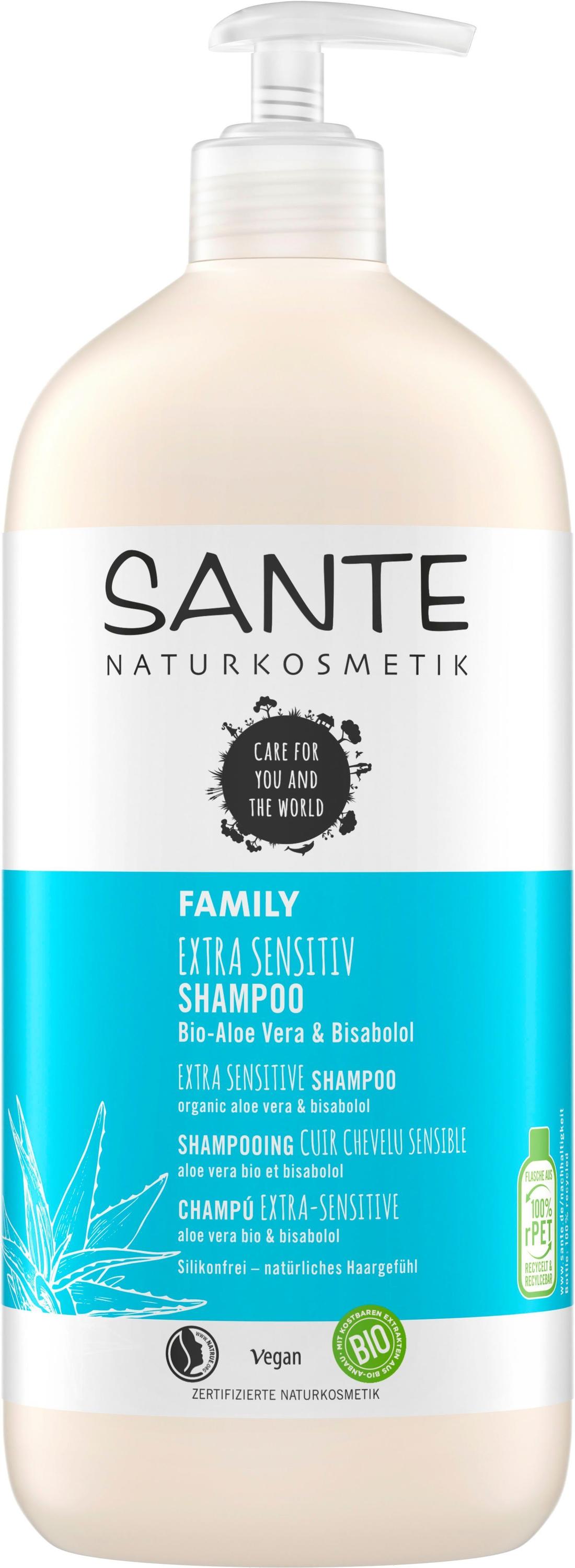 Sante Naturkosmetik Sante Extra Sensitiv Shampoo Bio-Aloe Vera (950 ml) Test  TOP Angebote ab 8,73 € (Juni 2023)