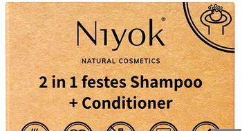 Niyok 2 in 1 festes Shampoo + Conditioner - Soft blossom (80 g)