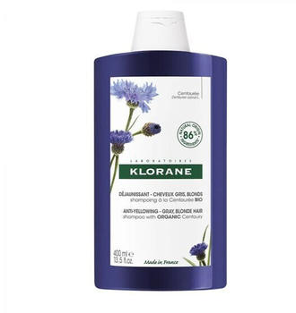 Klorane Anti-Yellowing Gray Blond Hair Shampoo with Organic Centaury (400ml)