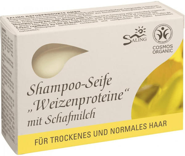 Saling Shampoo-Seife Weizenproteine mit Schafmilch (125g)