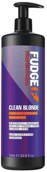 Fudge Clean Blonde Violet Toning Shampoo (1000 ml)
