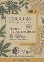 LOGONA 00009, LOGONA Festes Pflege Shampoo Bio-Hanf & Bio-Holunder 60 g