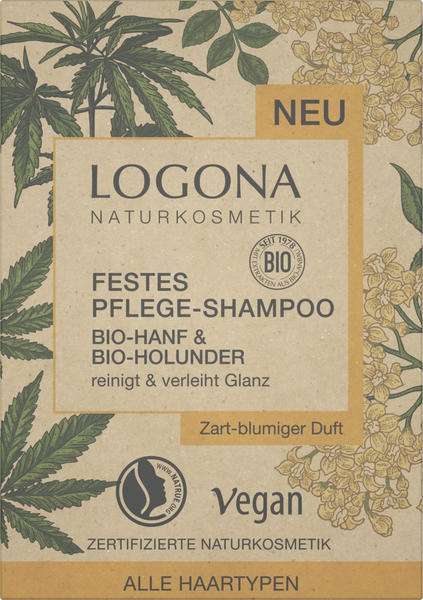 Logona Festes Shampoo Bio-Hanf & Bio-Holunder (60 g)