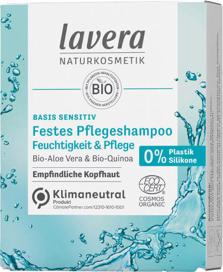 Lavera Basis Sensitiv Festes Pflegeshampoo Feuchtigkeit & Pflege (50 g)