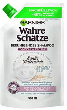 Garnier Wahre Schätze Beruhigendes Shampoo Hafermilch Nachfüllpack (500 ml)