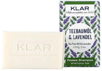KLAR Seifen Festes Shampoo Teebaum&ouml;l & Lavendel (100 g)
