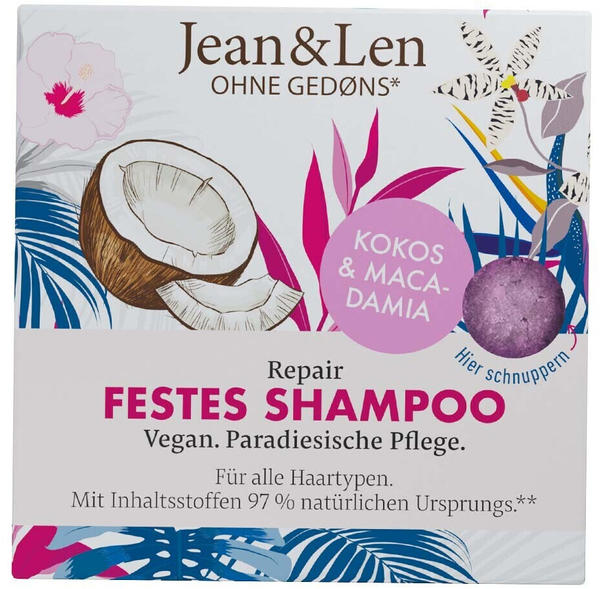 Jean & Len Festes Shampoo Repair Kokos & Macadamia (60 g)