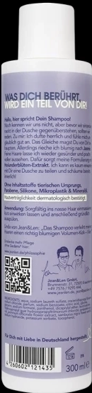 Jean & Len Shampoo Holunder Jasmin (300 ml)