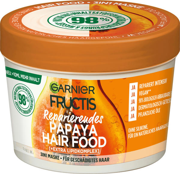 Fructis Haarkur Papaya Hair Food 3in1 Maske (400 ml)