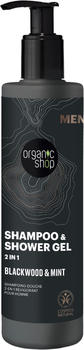 Organic Shop MEN 2in1 Shampoo & Shower Gel Blackwood & Mint (280 ml)
