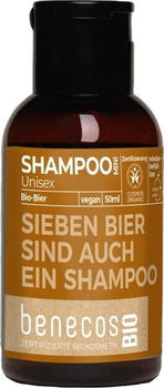 benecos BIO Unisex Shampoo Sieben Bier sind auch ein Shampoo (50 ml)