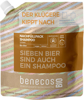 benecos BIO Unisex Shampoo Sieben Bier sind auch ein Shampoo Nachfüller (500 ml)